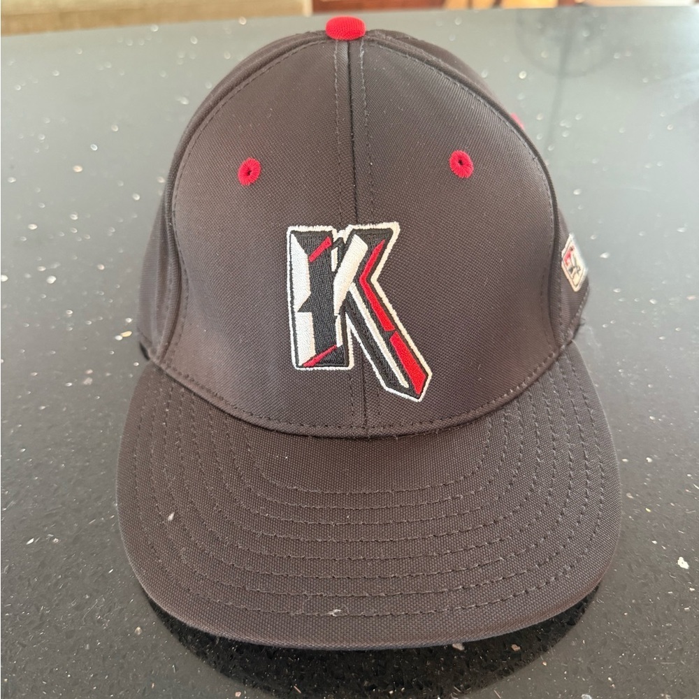 The Game Black and Gray Cap with Blue and Red Accents